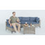 Ensemble de mobilier d'extérieur 5 pièces avec canapé modulaire en osier et table basse éclairée Sorella-1111296006