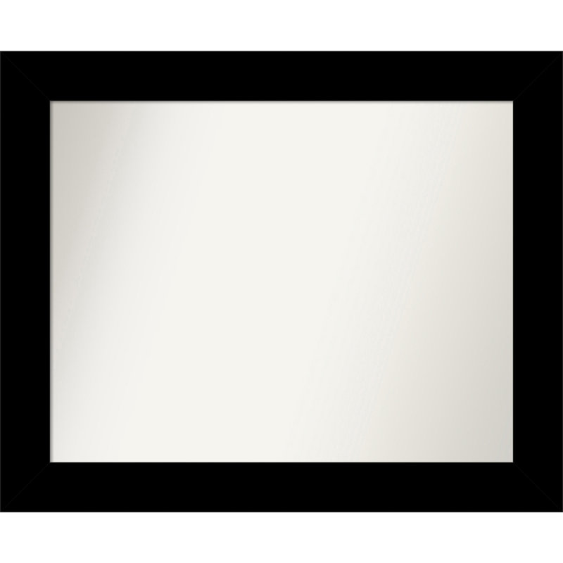 Miroir mural Jini, Noir, Rectangle, 27,5 po x 33,5 po