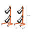 Double support de rangement pour kayaks - Deux supports de kayak autoportants de 73,25 po par Rad Sportz