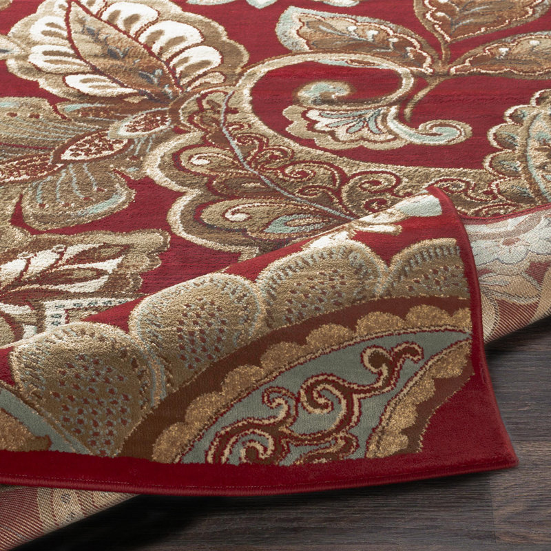 Needham Machine Woven Paisley Area Rug, Rectangle 7'10" x 10'10"