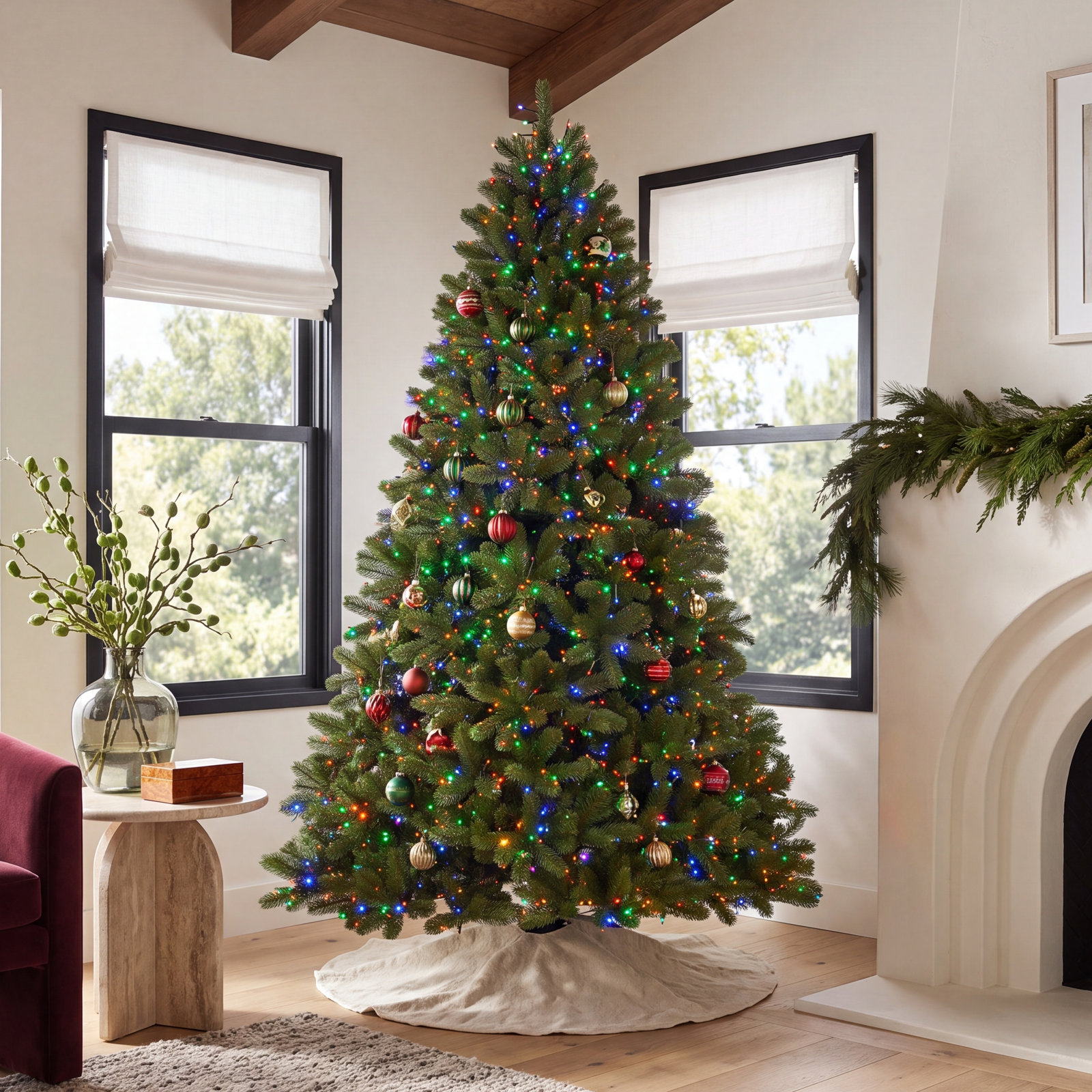 7.5' Pre-Lit Fir Tree
