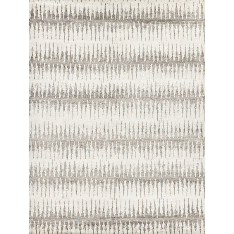 Bamboo Silk Hand Woven Abstract Area Rug, Rectangle 14' x 18'
