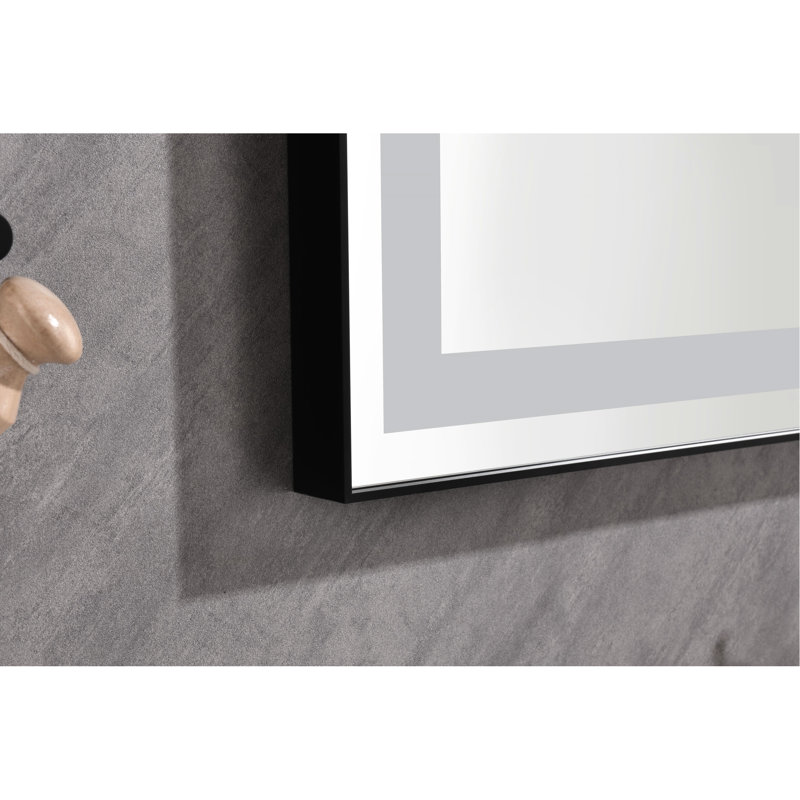 Miroir de salle de bain mat 96 po x 36 po - Brouillard, intensité variable, contrôle intelligent pour le maquillage, le rasage et l'hygiène personnelle avec des vêtements de soins de la peau rétro-éclairés