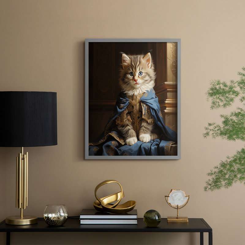 "ANIMALS Series CLXIX" par J Paul, Gris, H 11 po x l 9 po