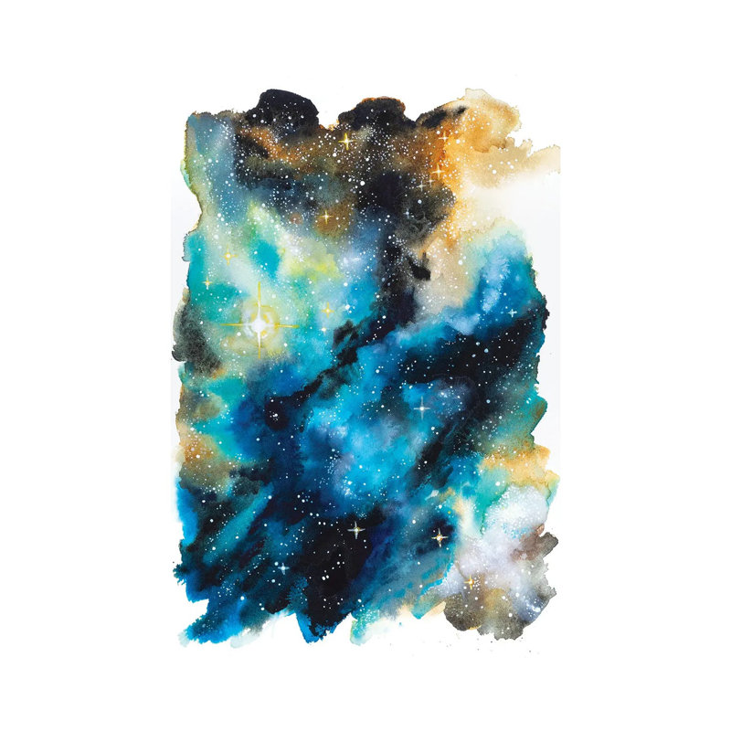 Space Study by Andrea Fairservice - Painting on Canvas, 66.04 cm H x 45.72 cm W x 3.175 cm D, Wrapped Canvas