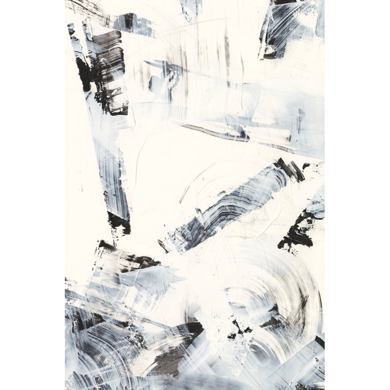 Fractured Ice II by Ethan Harper -  Painting, 30 cm H x 20 cm W, Black Floater Framed