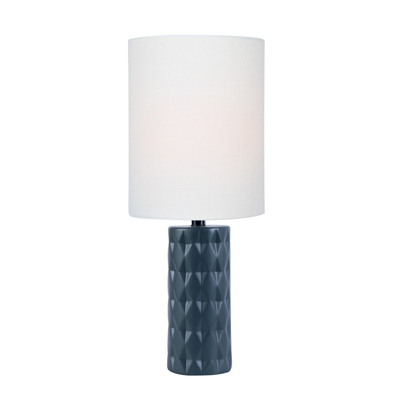 Lampe de table 17 po Makenna, Noir de jais