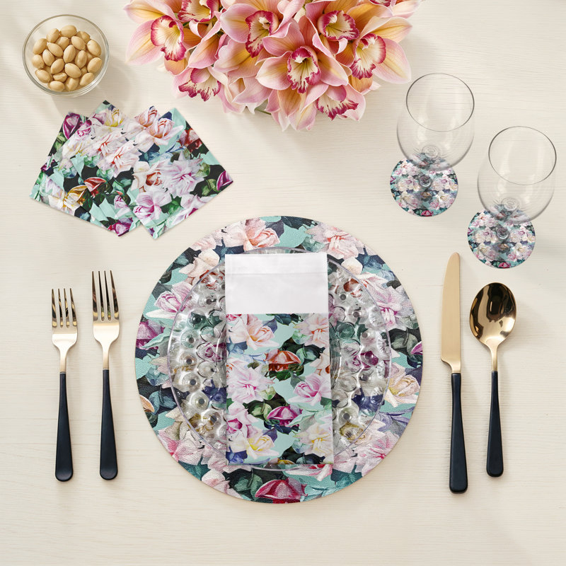 Sous-verres passionnés en cuir Passion Laduree