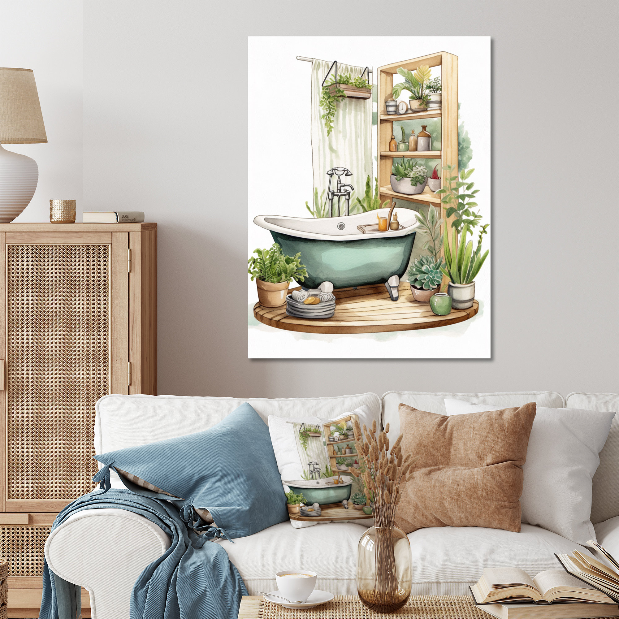 Mercer41 Natural Bathroom Decor XXXXI On Metal Print | Wayfair