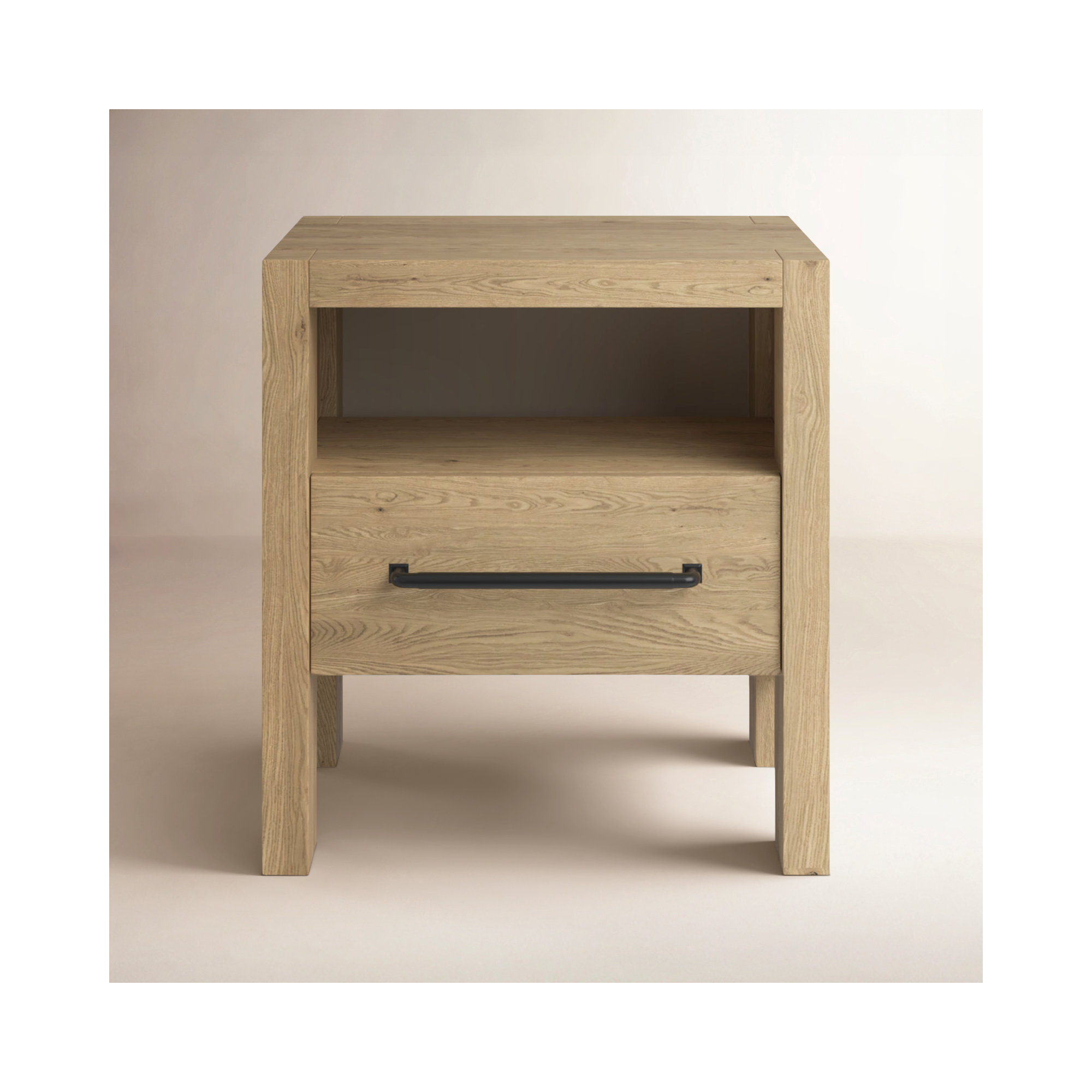 Laroche 1 - Drawer Nightstand, Pale Oak