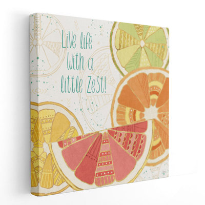 Citrus Splash II - reproduction d'art sur toile
