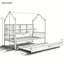 House Bed with Trundle,Kids Bed with Shelf-923266881
