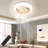17.7'' Hidden Blade Ceiling Fan with LED Light and Remote Control