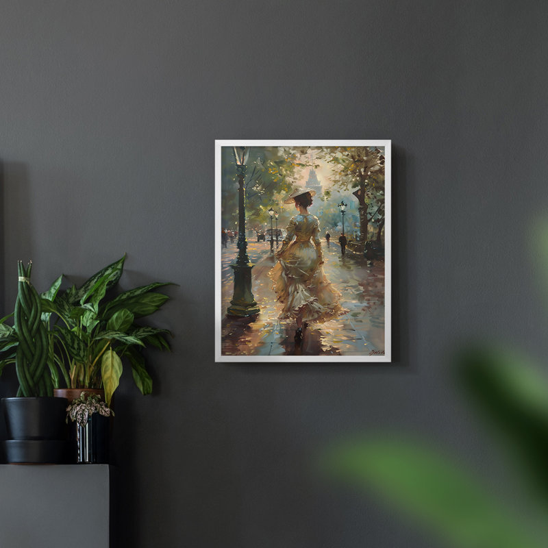 «WOMEN-XLV», reproduction d'art encadrée - prêt à accrocher, H 20 po x l 8 po, Blanc