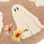 Bootanical Ghost Tufted Halloween Feather Filled Cushion-134064325