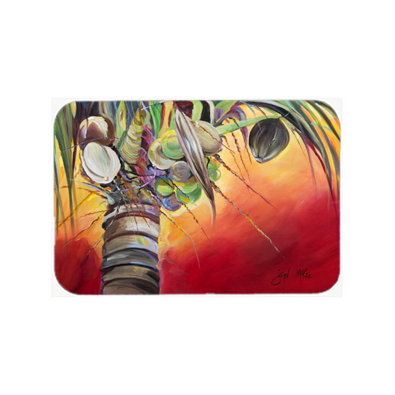 Planche à découper en verre sapin de coco caroline Sunset