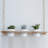 Solid Wood Floating Shelf with Adjustable Shelves