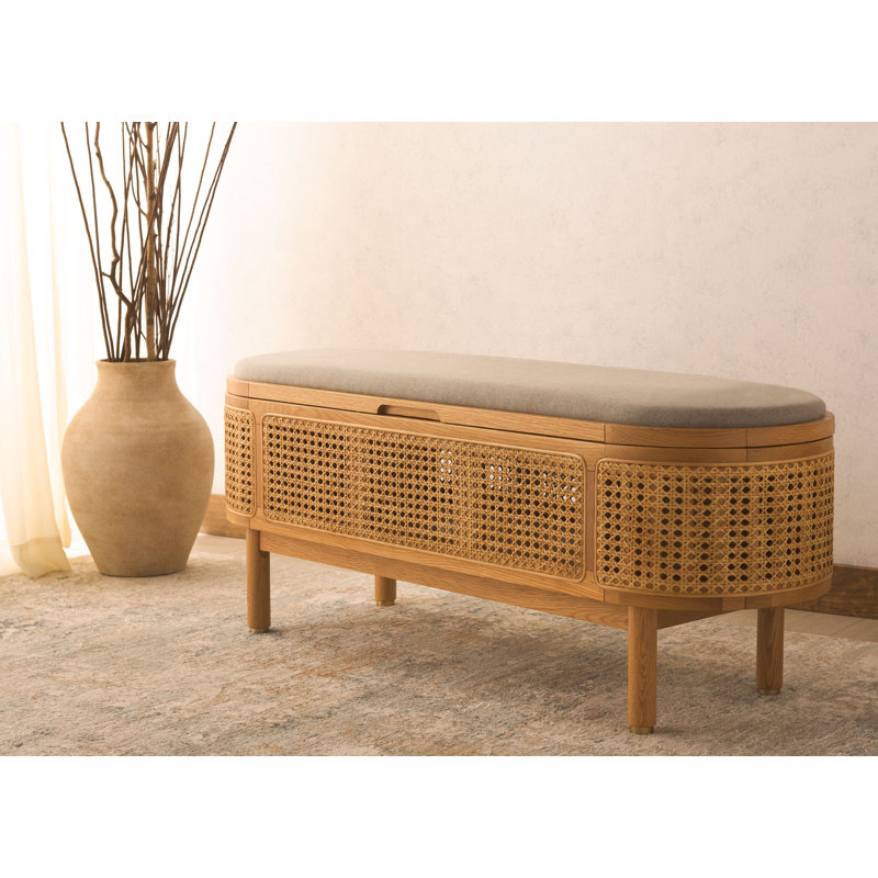 Armalda Polyester Upholstered Storage Bench