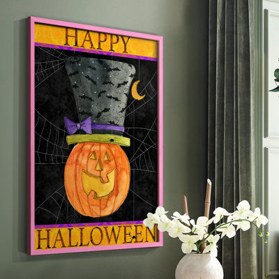 Happy Halloween Framed Print - Solid Wood