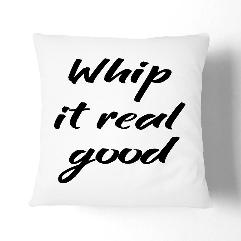 Whip It Real Good Scatter Cushion, 55cm H x 55cm W x 20cm D