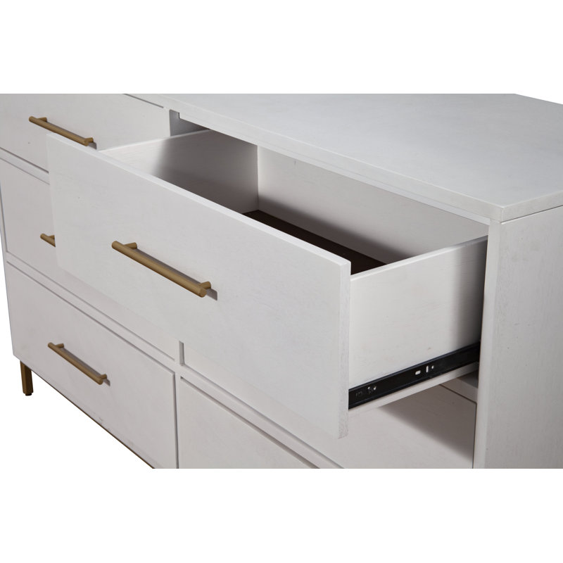 Commode double 6 tiroirs avec miroir Marino