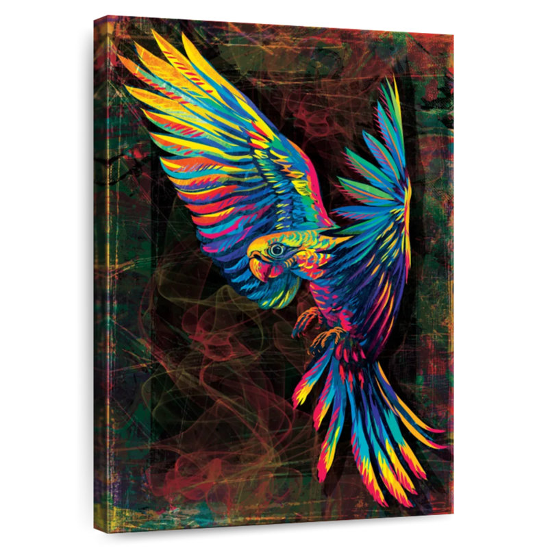 Brampt Colorful Amazon Parrot, 51" H x 34" W