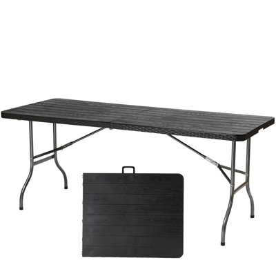Brihany Rectangular Portable Folding Table