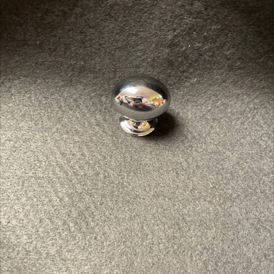 (5 Pack) 1-3/16 inch Football Knob Chrome