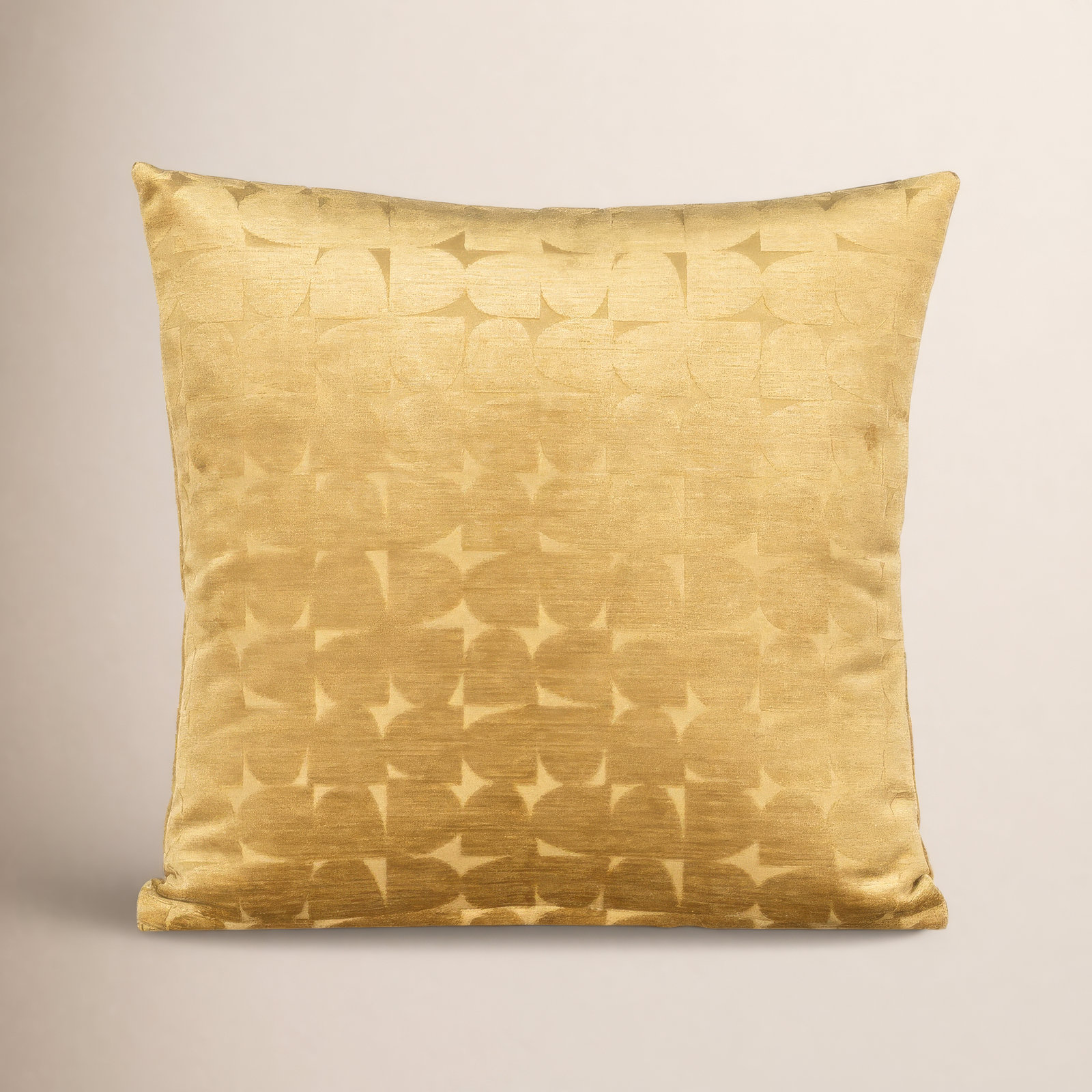 Gumdrop Throw Pillow, Feather, Yellow, Square 22"