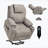 Up To 350 LBS Polyester Power Lift Recliner Chair, Heavy Duty Motion Mechanism With 8-Point Vibration Massage And Lumbar Heating, USB And Type-C Ports, Stainless Steel Cup Holders-1836165831