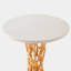 Perforated Marble End Table