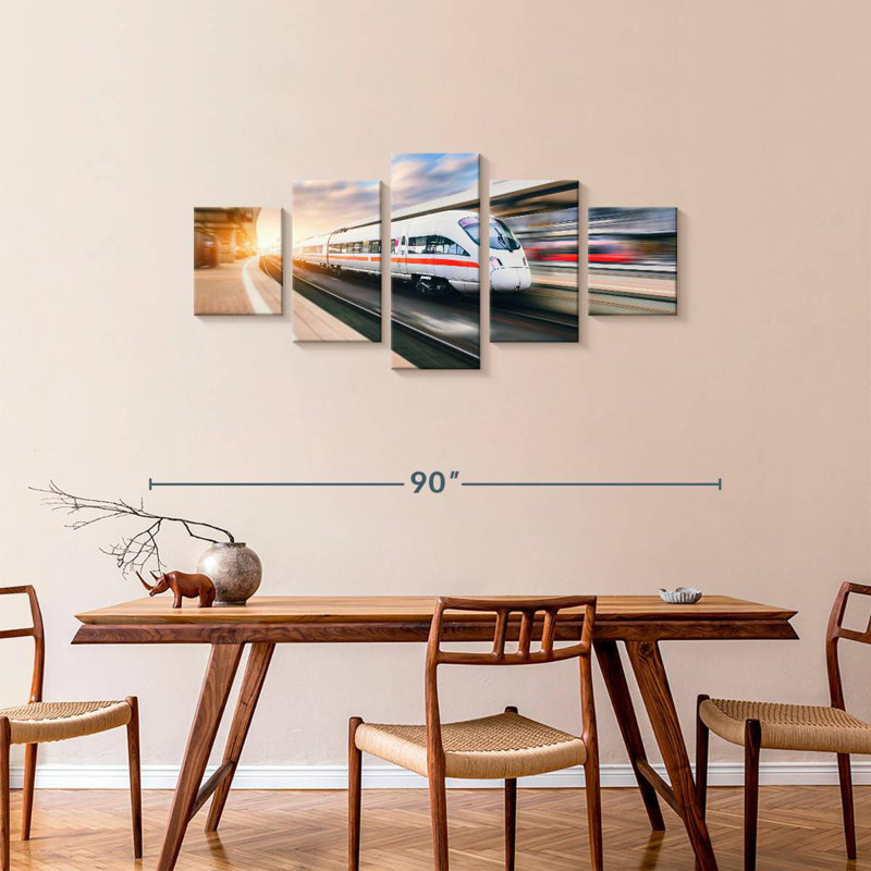 High Speed Train, 34" H x 74" W