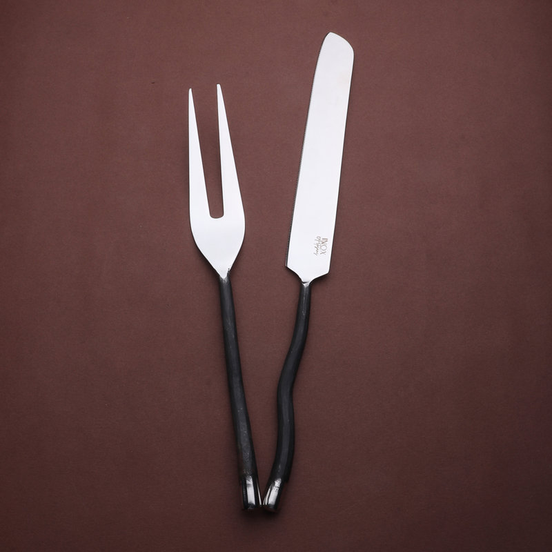 2 Piece Stainless Steel Hostess Set