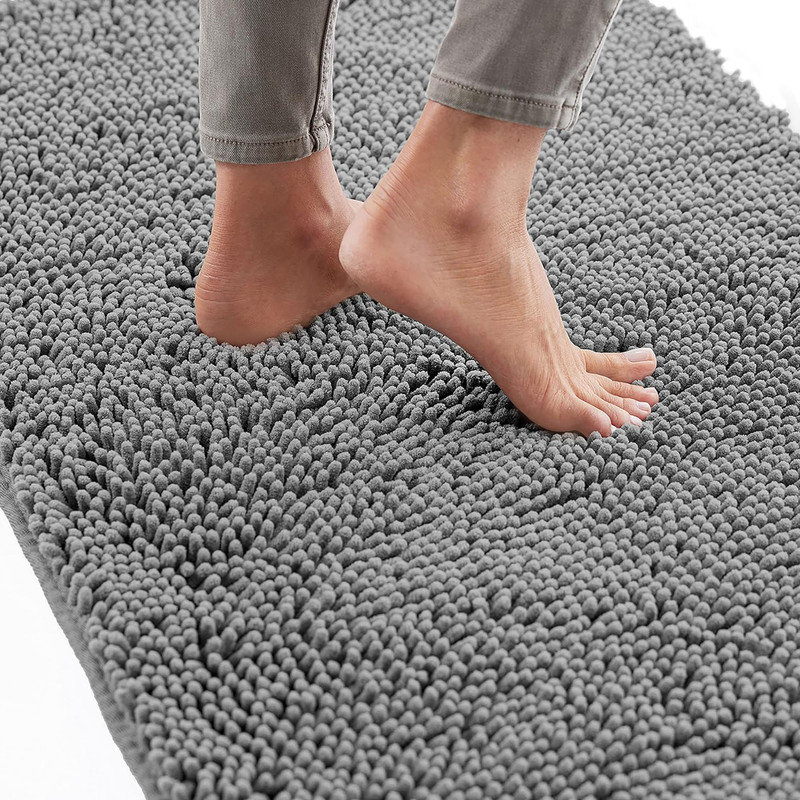 Tapis pour salle de bain Christchurch, Gris, L 17 po x L 24 po