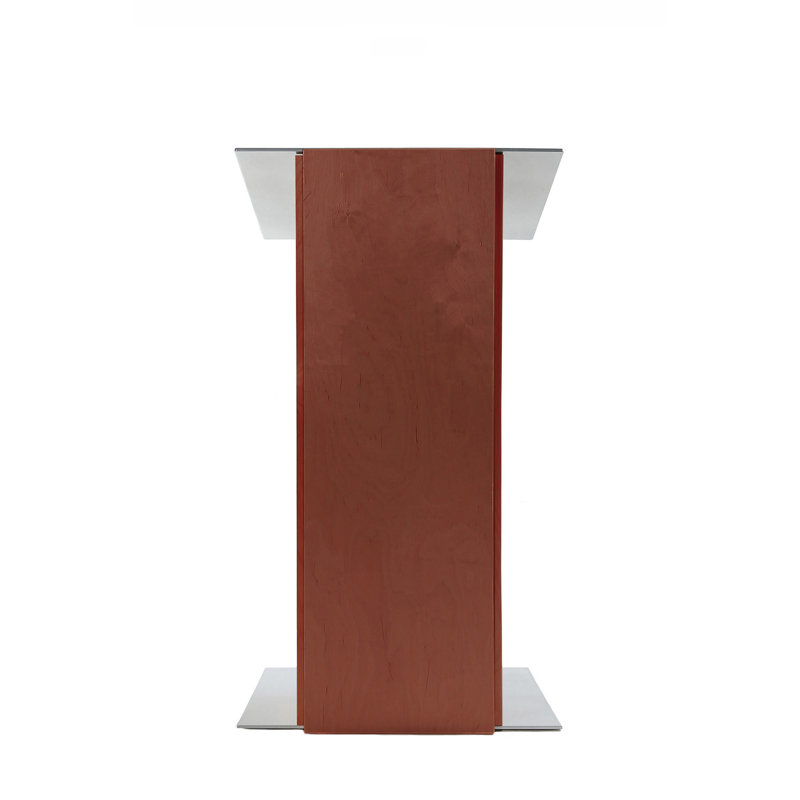 Podium en bois 45 po avec roues, Acajou
