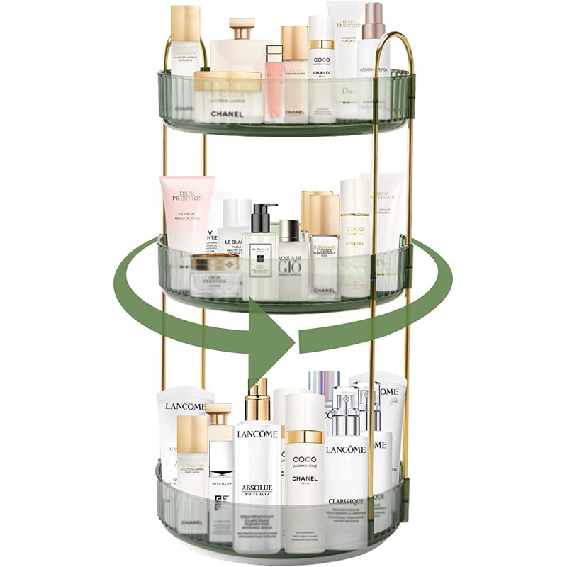 Berkow Acrylic Makeup Organiser, Green