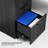 L-Shaped Executive Desk With Storage Cabinet-454462536