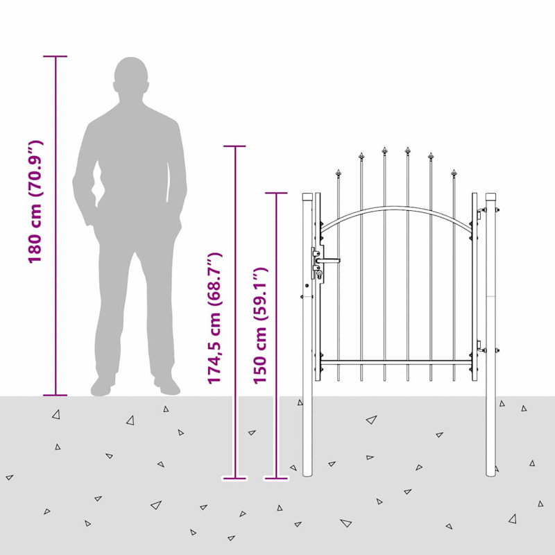 Double Gate with Lock, 100 x 125 cm