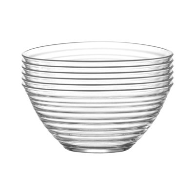 LAV Glass Stainless Steel Serving Bowl