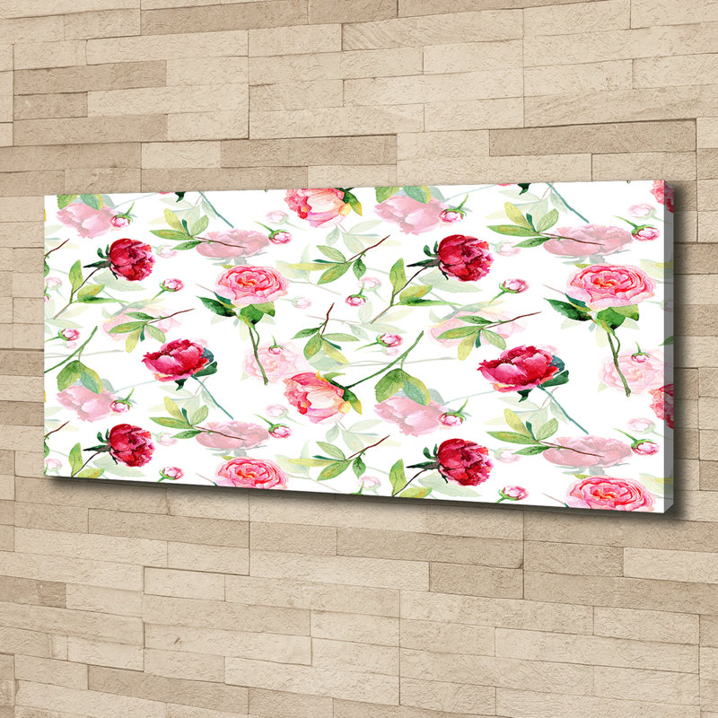 Pink Peonies - Wrapped Canvas Print