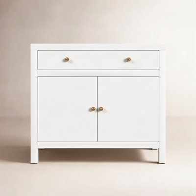 Celine 2-Door Solid Wood Accent Cabinet