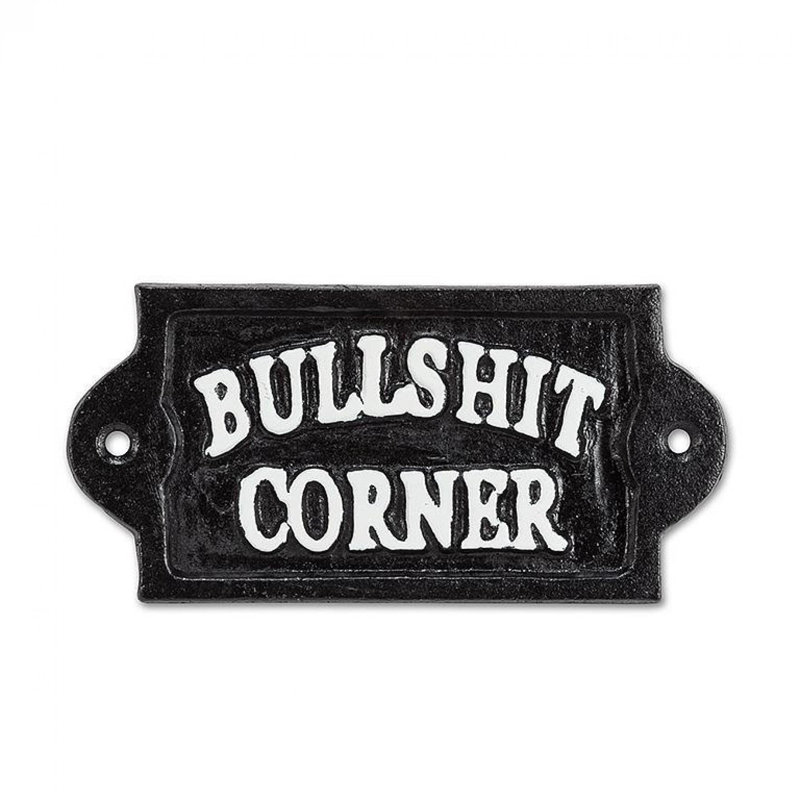 Plaque de coin Bullsh * T