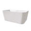 Baignoire autoportante blanche rectangulaire en acrylique 55 po