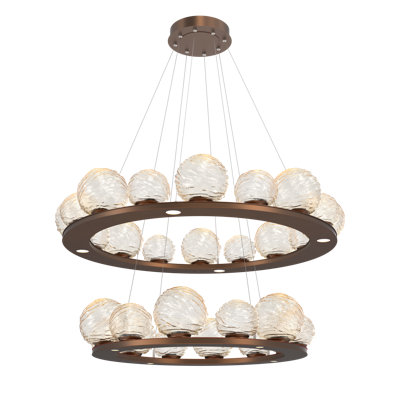 Gaia 28 - Light Dimmable LED Wagon Wheel Chandelier