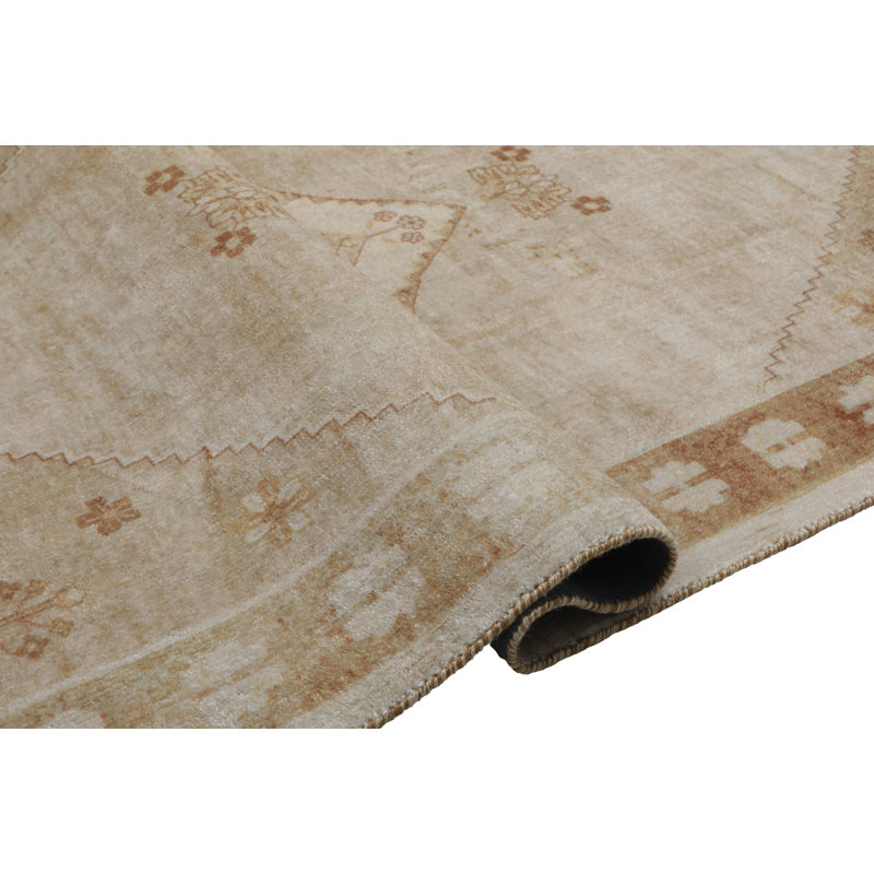 Tapis d'intérieur en laine touffeté à la main Toprak, 8 pi 9 po x 11 pi 9 po