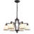 6-light  Dimmable Classic / Traditional Chandelier With white frosted glass shade-1882151281