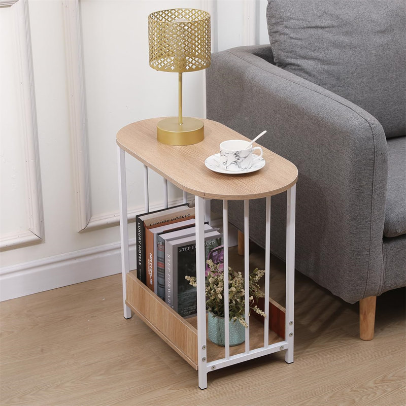 Bentor End Table, Light Yellow Wood