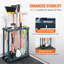Rangement pour outils de jardin avec 10 fentes