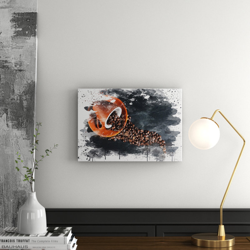 Coffee Beans - Wall Art, 35cm H x 50cm W, Wrapped Canvas