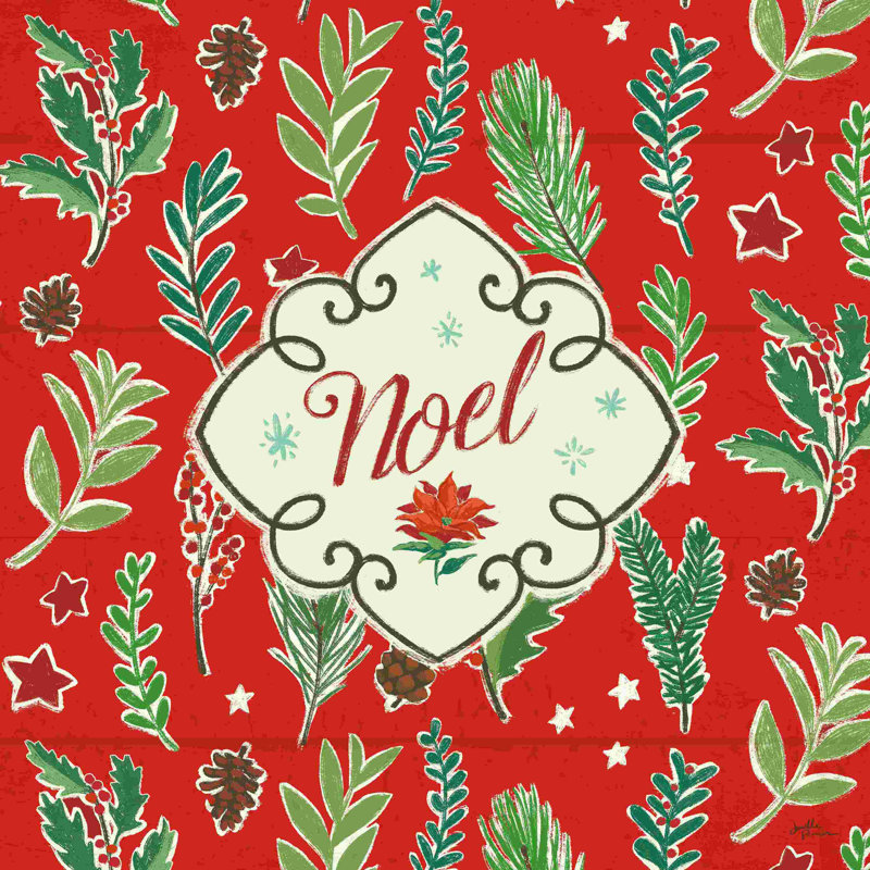 Holiday Joy 8 - impression sur toile tendue, H 12 po x l 12 po, Non, Toile tendue